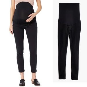 Madewell maternity over-bump black skinny jeans